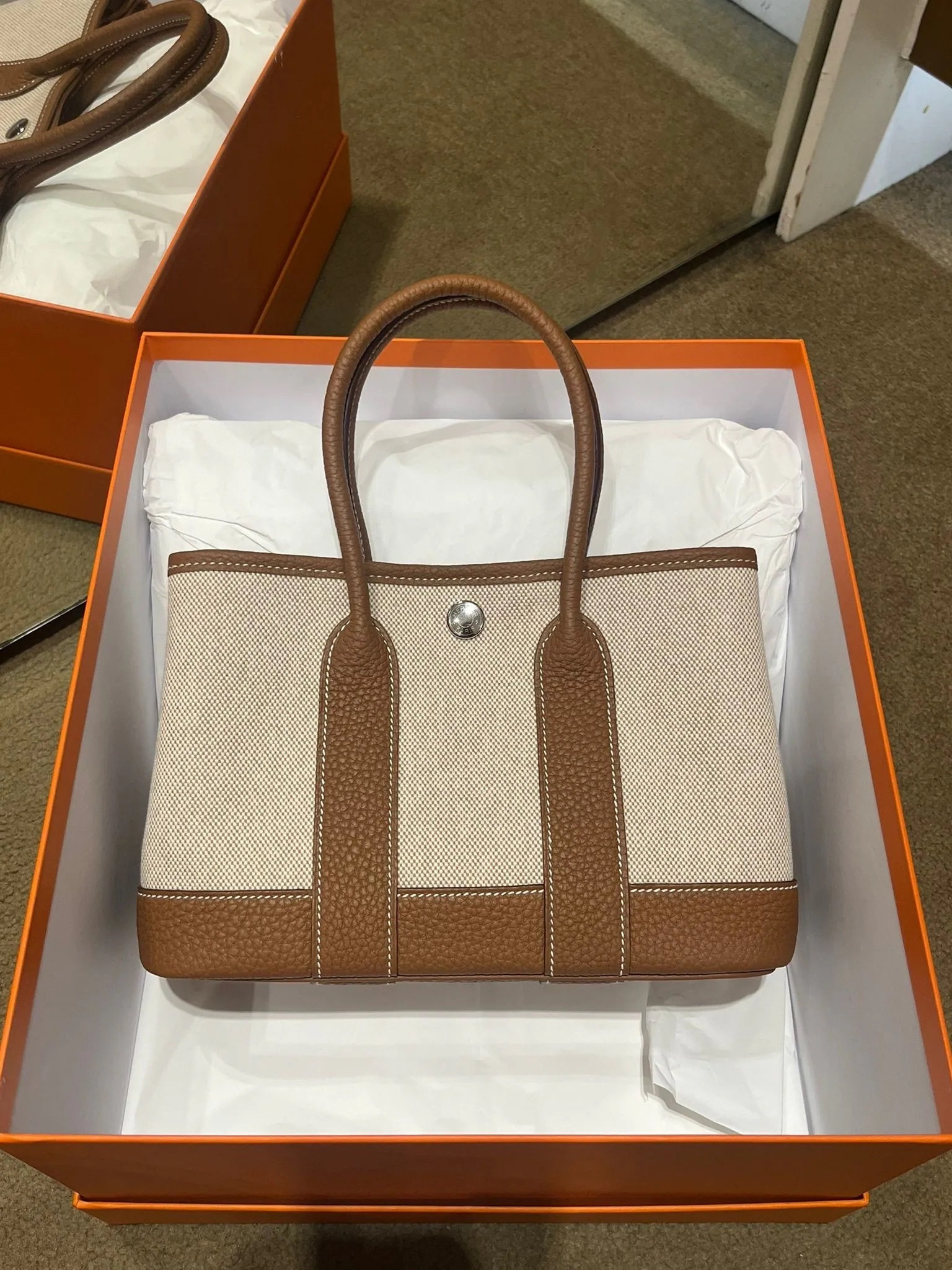 Garden party mini 37 gold canvas G