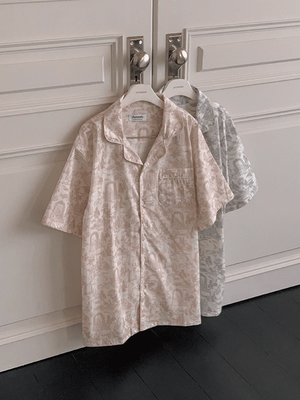 [4,000件熱銷/☁全棉] Juuneedu｜[短袖睡衣] Arte Couple Pajama [4 colors]（☁️關鍵字J145)