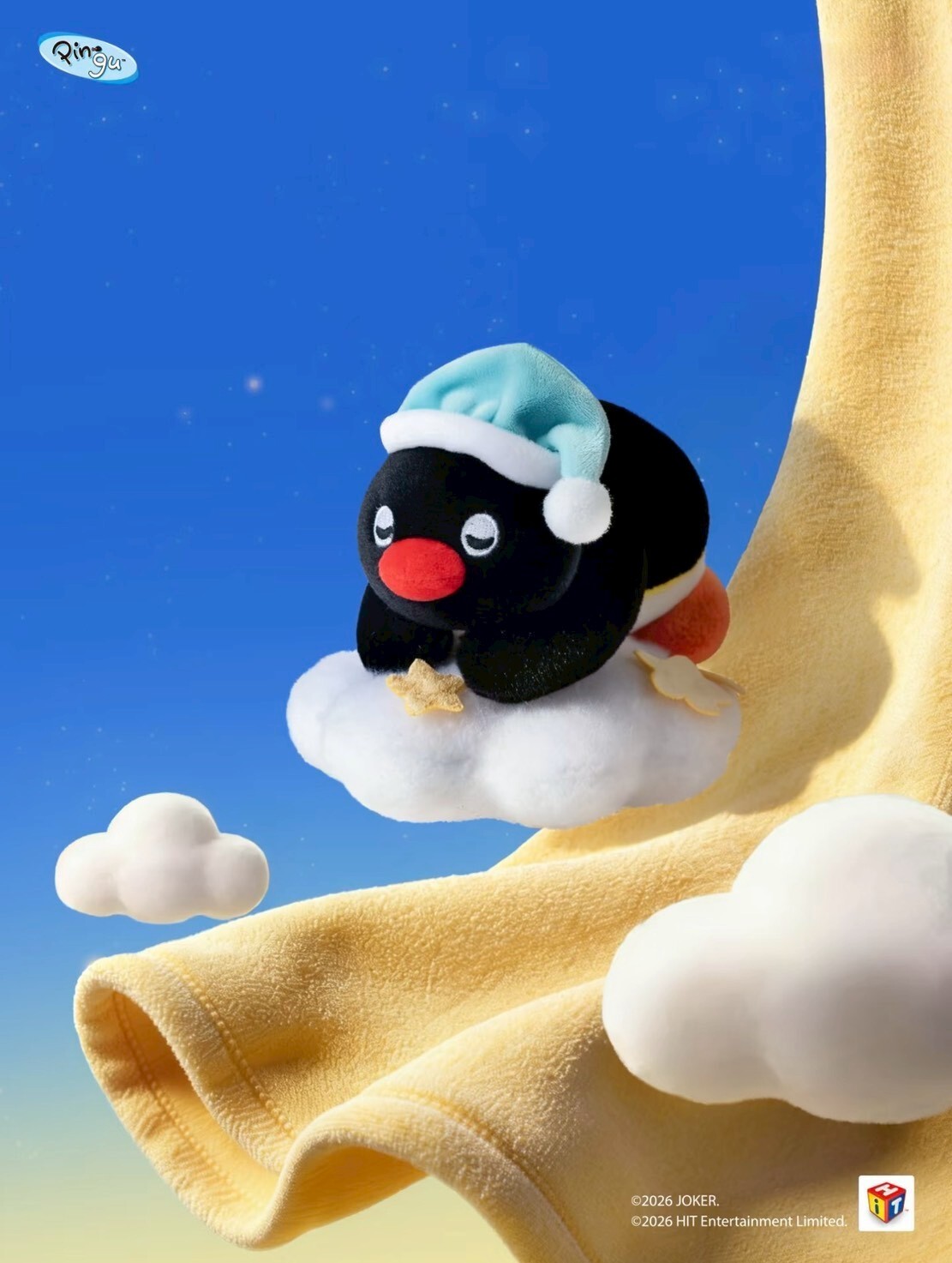 PINGU 企鵝家族 晚安夢甜系列 吊飾玩偶