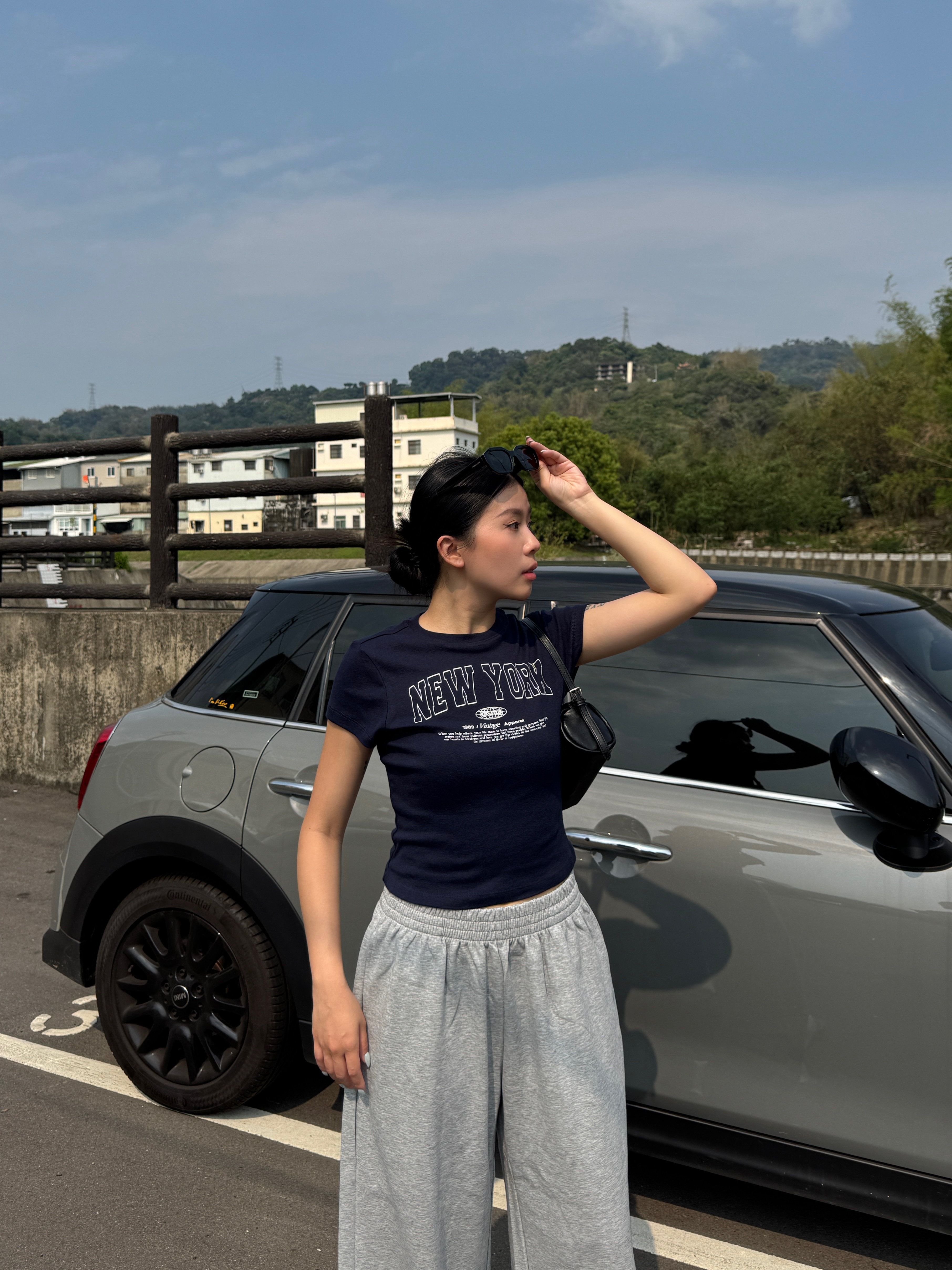 NY藏青色美式短版上衣🇺🇸