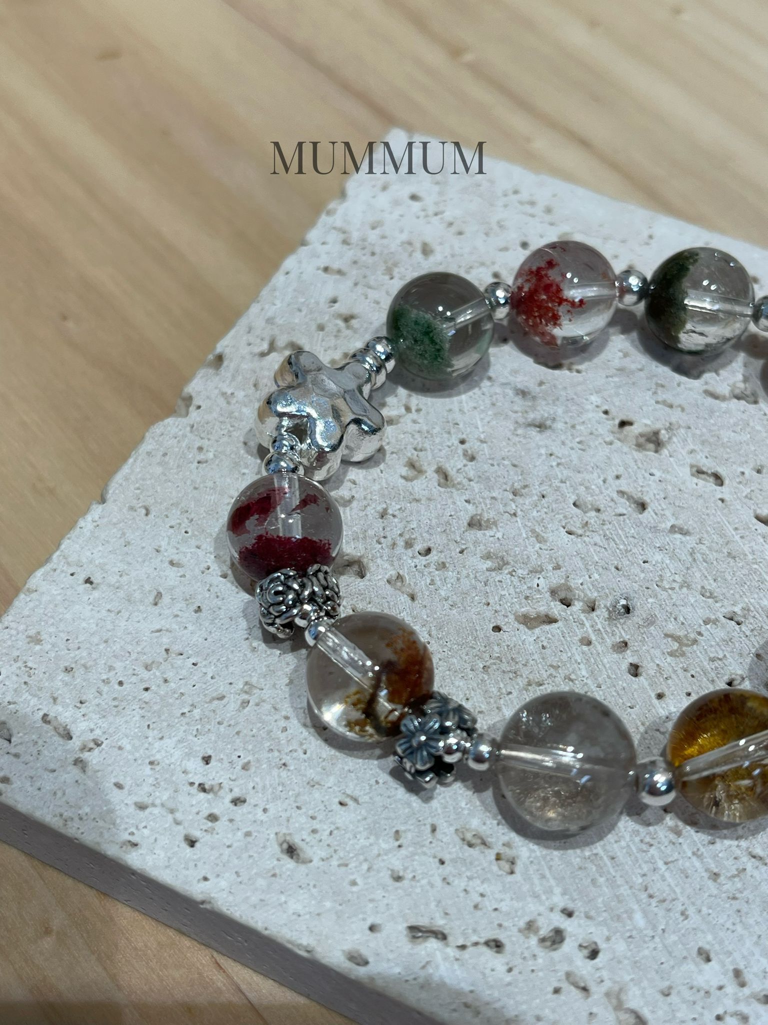 SL13314/透明大地色系水晶手鏈