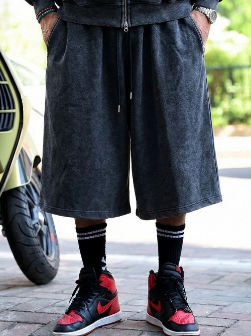 特里水洗百慕達短褲