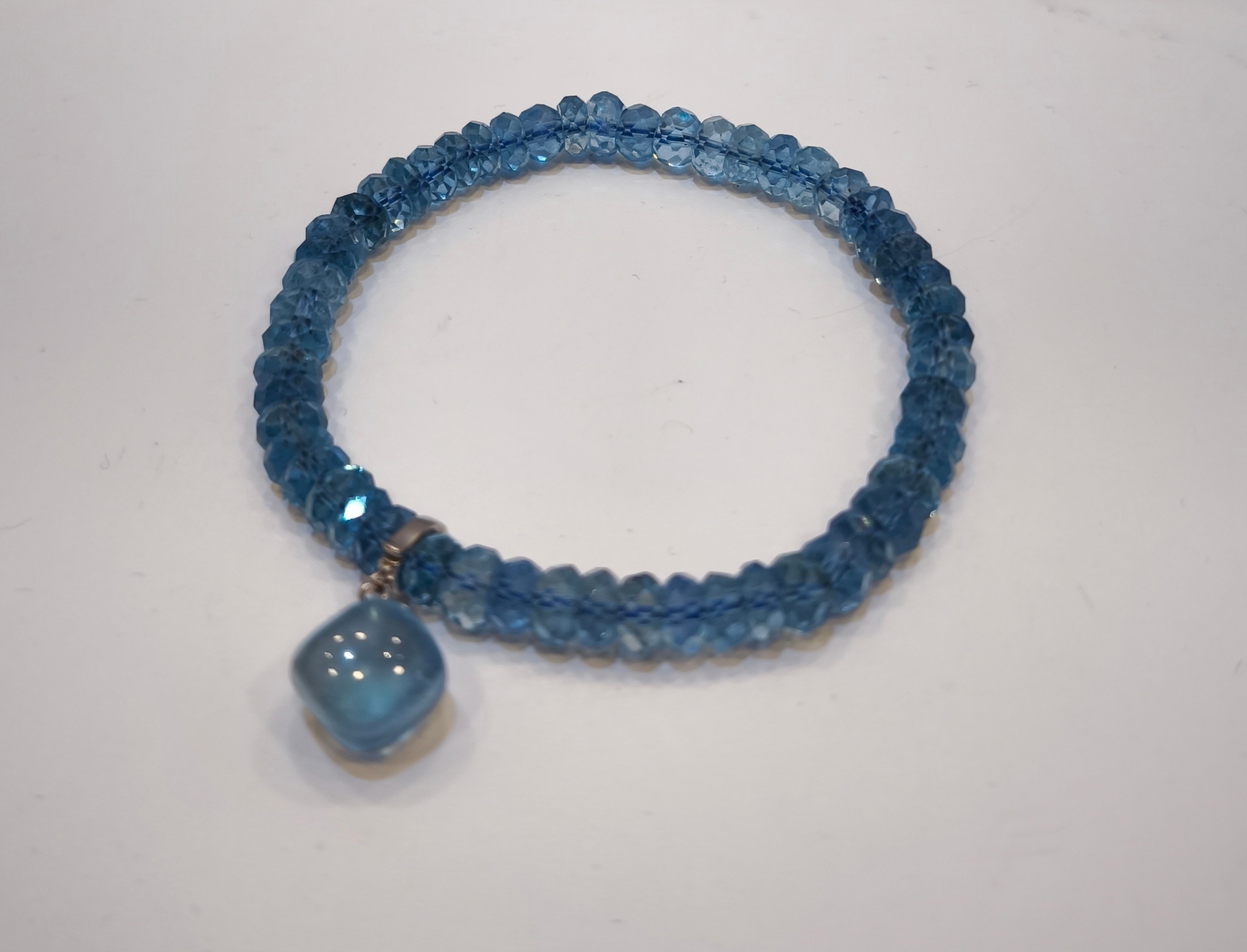 0410GGB47-CRYSTALGG- 海藍寶B46手串版 (B47)