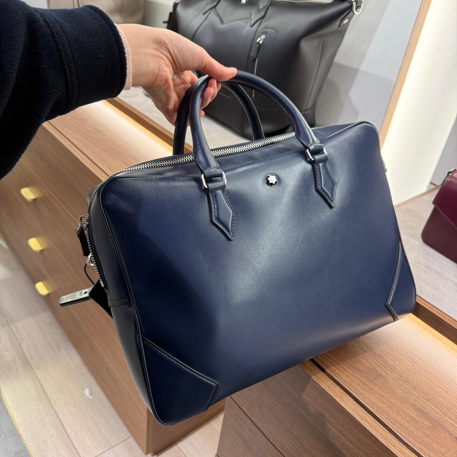 Mont Blanc Meisterstück Document case bag blue