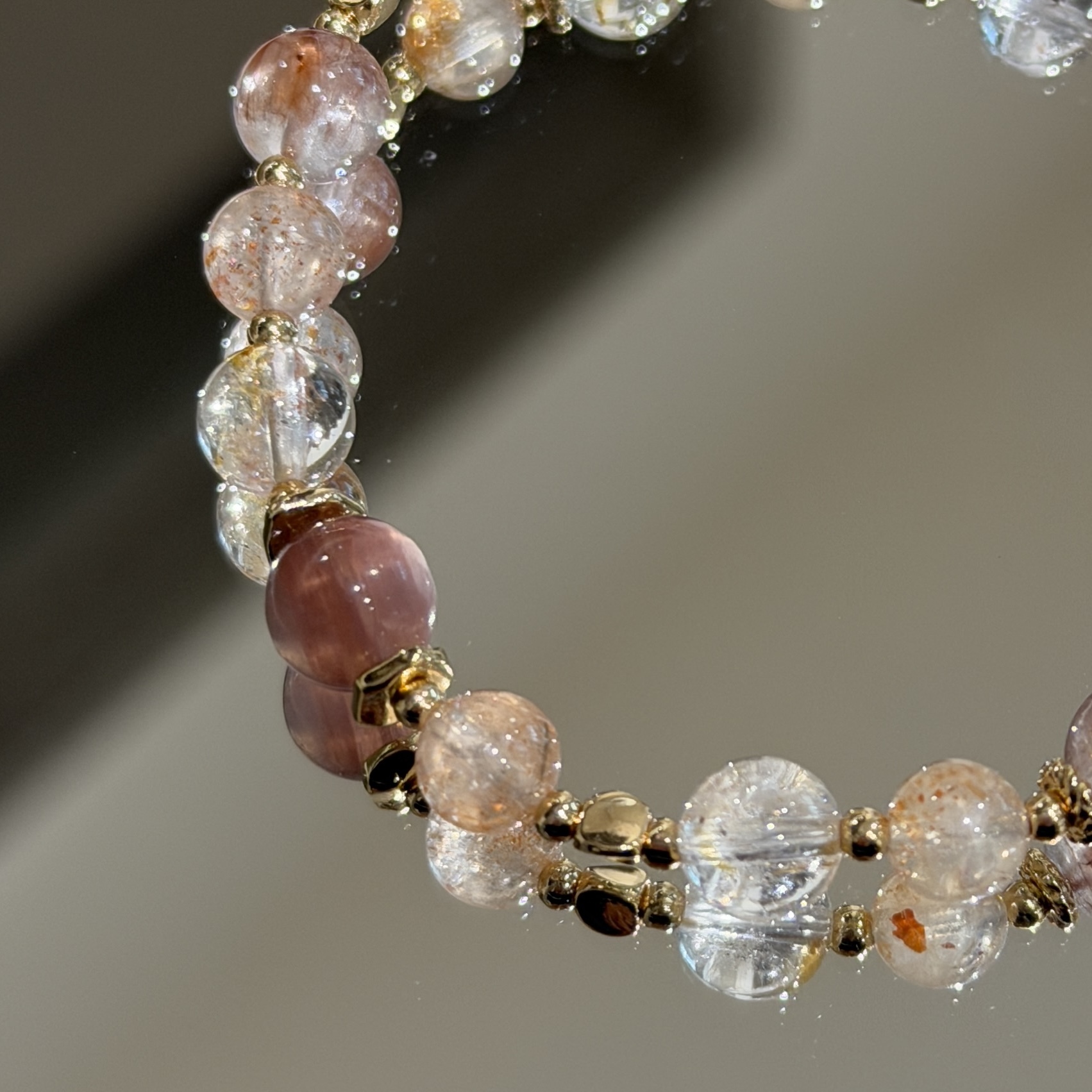 停止內耗自信正能量 | 療癒師 | 粉鋰雲母《彈力繩款式》|最後5條