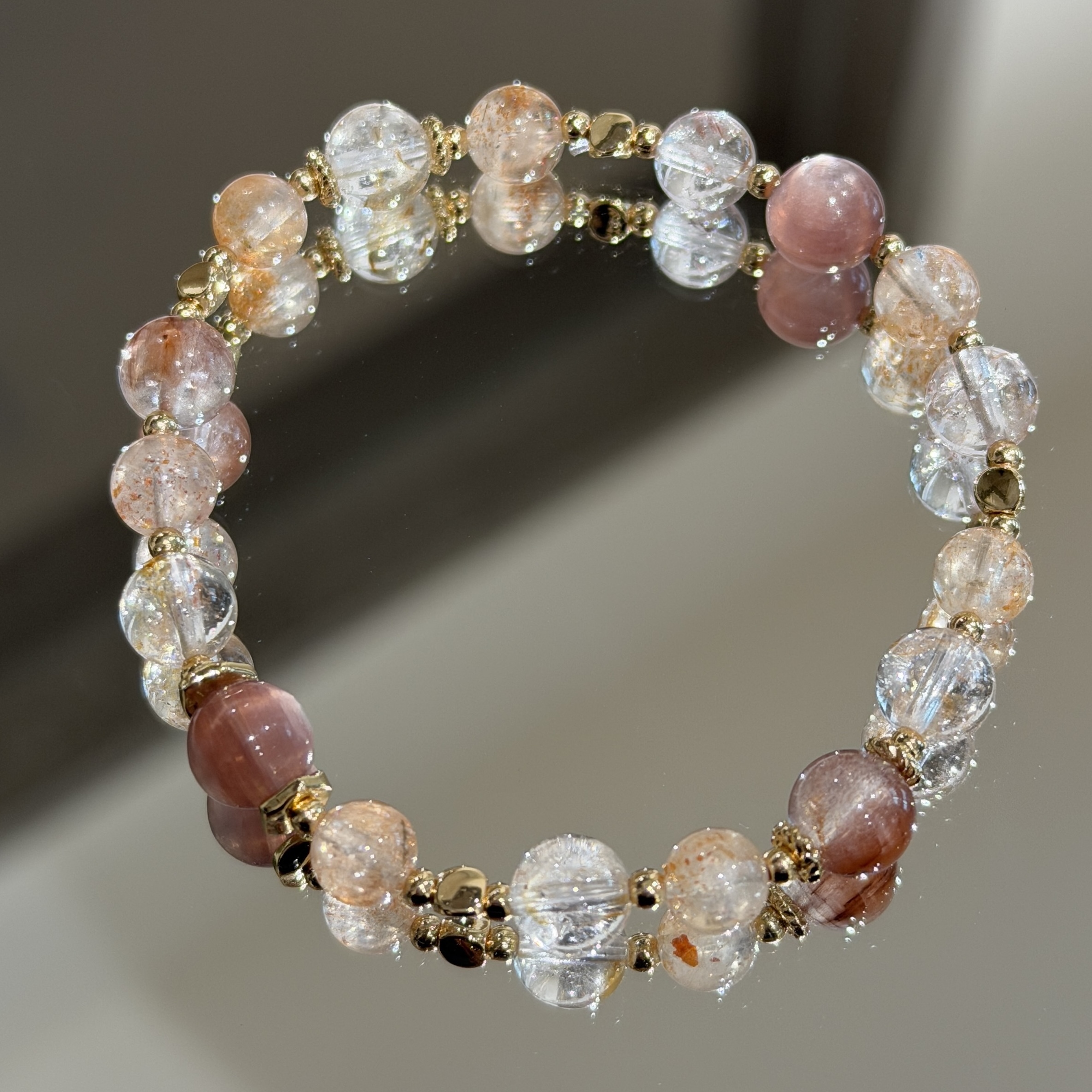 停止內耗自信正能量 | 療癒師 | 粉鋰雲母《彈力繩款式》|最後5條