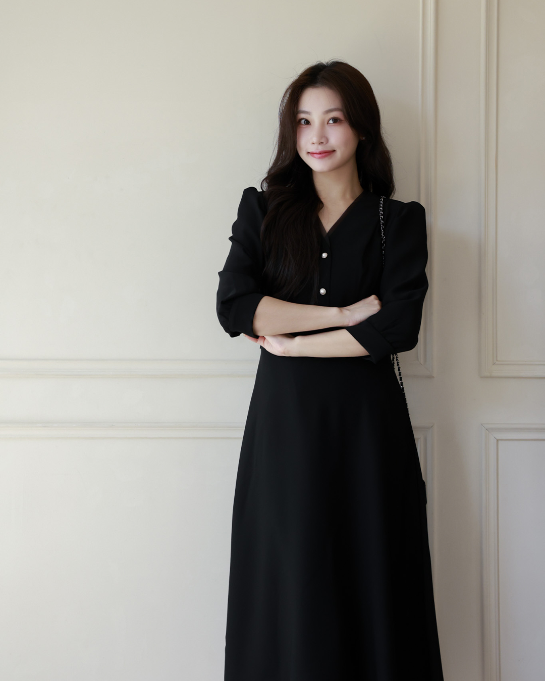 小香微光溫柔氣質收腰洋裝  ( 2 colors )