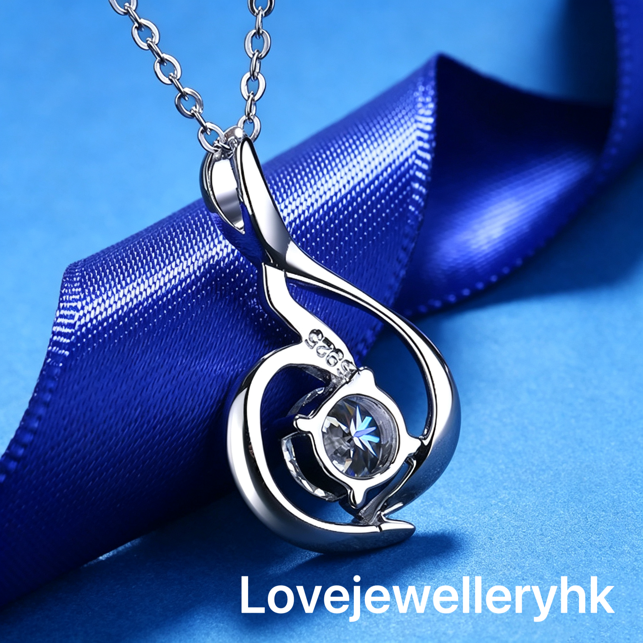 莫桑鑽天鵝型格吊咀      P08C002