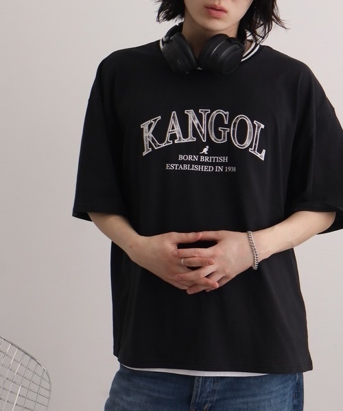 KANGOL / Patchwork Logo Short-Sleeve T-Shirt