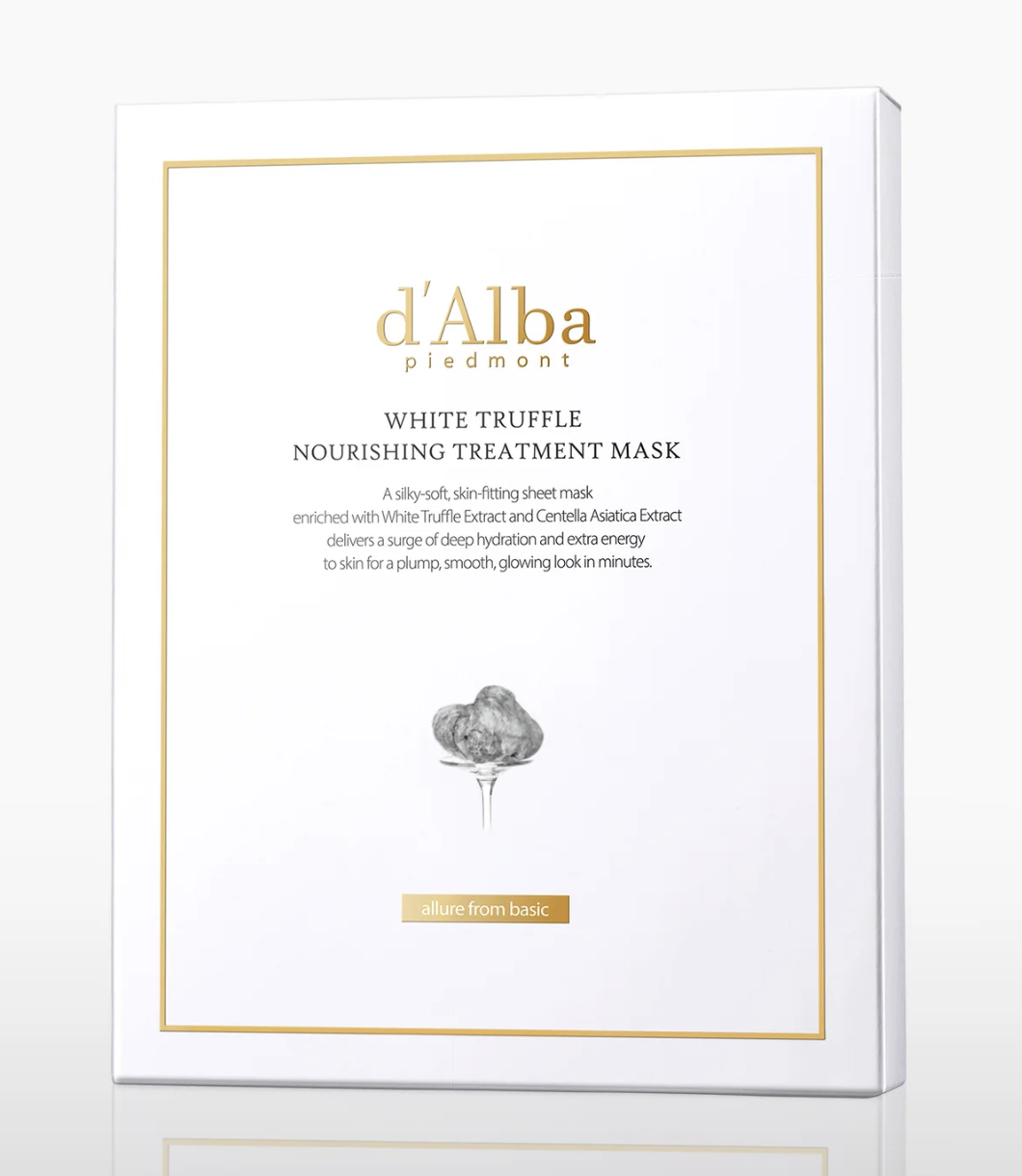 【入LIVECODE享直播限定最抵價！】【d'Alba品牌方邀請✨弘大封館 X 超正獨家優惠】d'Alba White Truffle Nourishing Treatment Mask 保濕鎖好營養GLOWING面膜 25ml*5