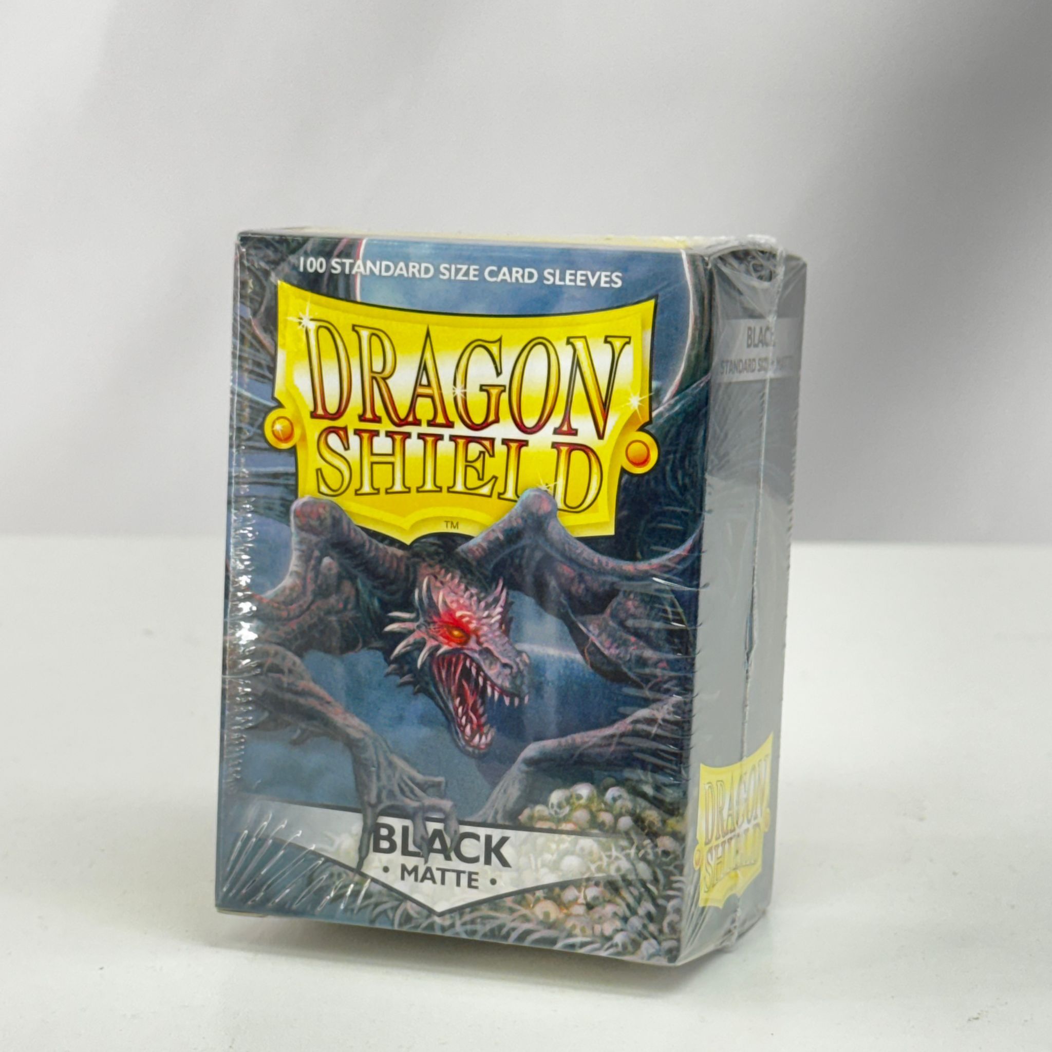 Dragon Shield 100 - Standard Deck Protector Sleeves - Matte Black