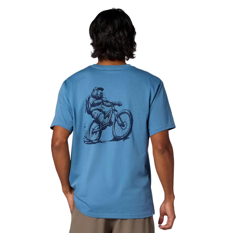 Marmot 男款 Mountain Bike Marty 土撥鼠腳踏車短袖上衣 快乾LOGO T  M16685-42458 Summer Storm [HappyOutdoor]
