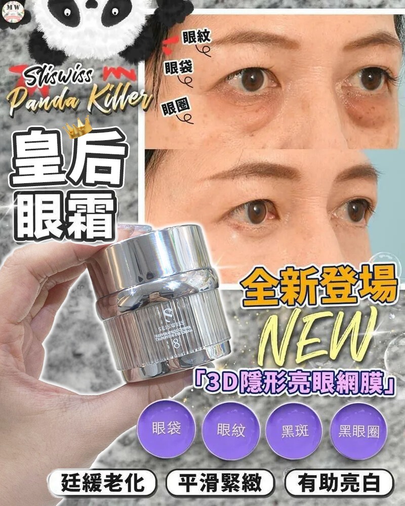 Sliswiss 白藜蘆醇新版爆水Gel +NO. 8號皇后HIFU眼霜 X1