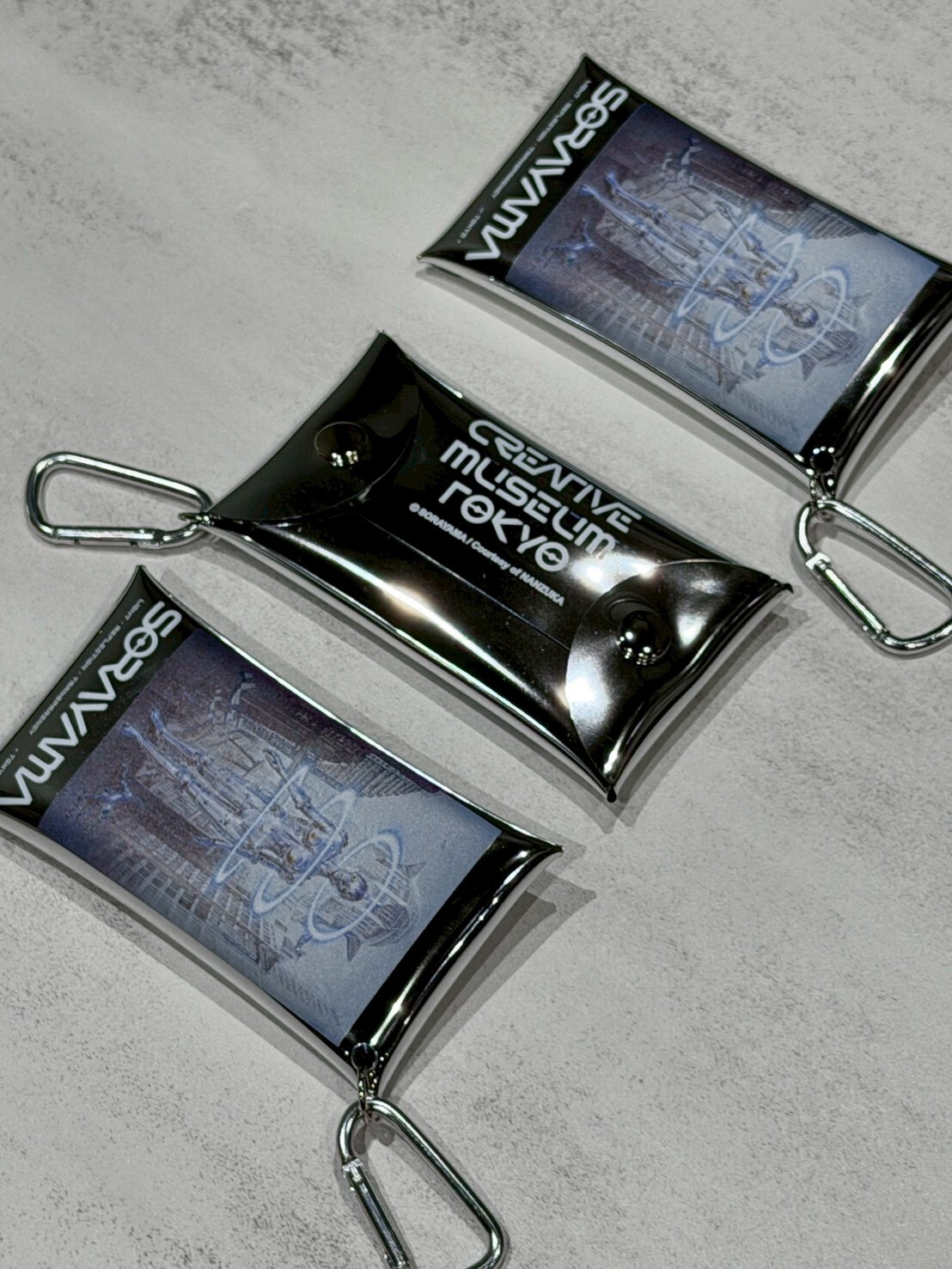 空山基 展場限定 Sexy Robot 機械姬 銀色掛包 小包零錢包