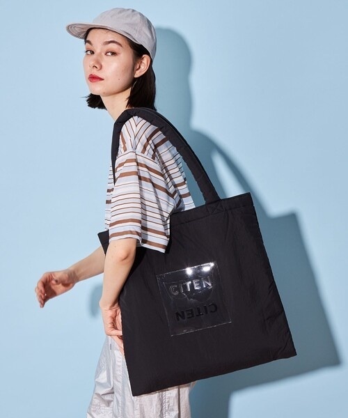 CITEN / Padded Clear Logo Tote Bag