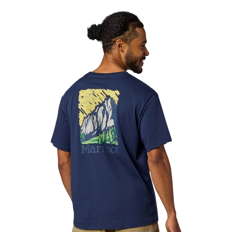 Marmot  男款 Scenic 塗鴉山景 快乾短袖上衣 LOGO T (兩色)M16686 [HappyOutdoor]