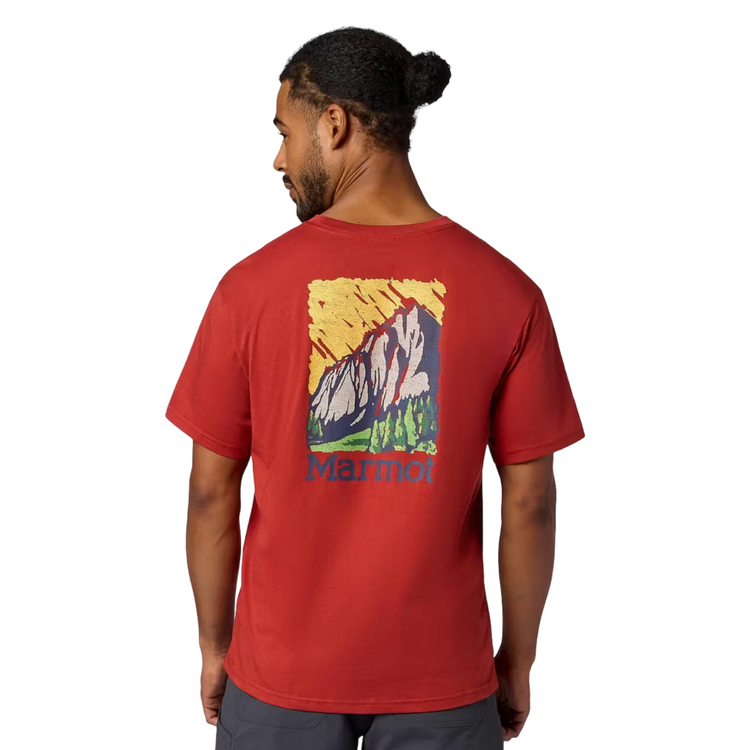 Marmot  男款 Scenic 塗鴉山景 快乾短袖上衣 LOGO T (兩色)M16686 [HappyOutdoor]