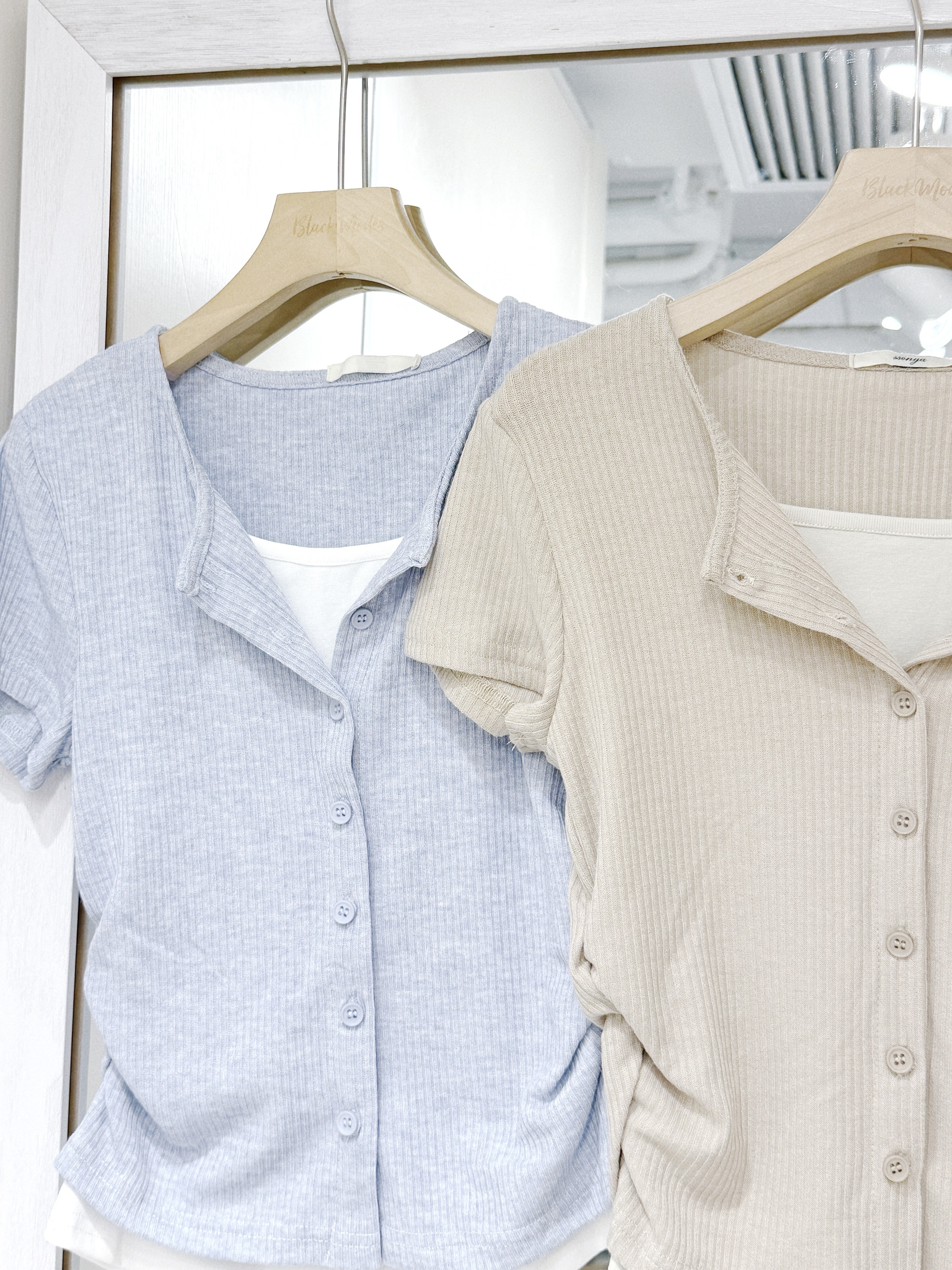 T1405｜韓系小心機銀牌收腰蕾絲上衣⋆𐙚₊˚⊹♡