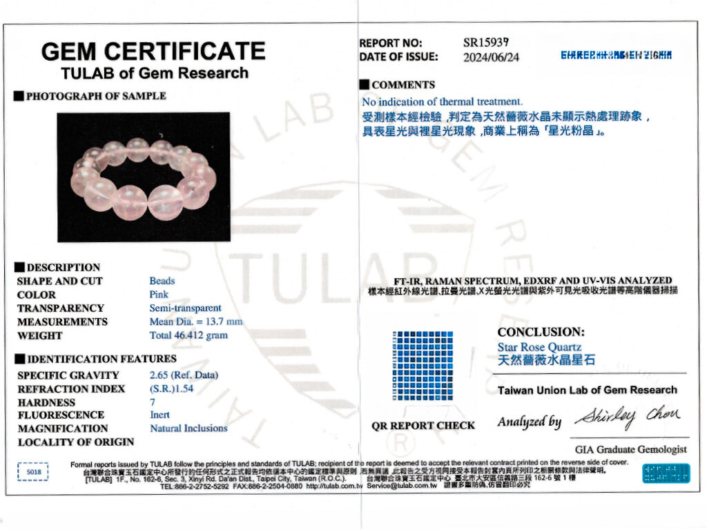 MuRose 證書展示 1