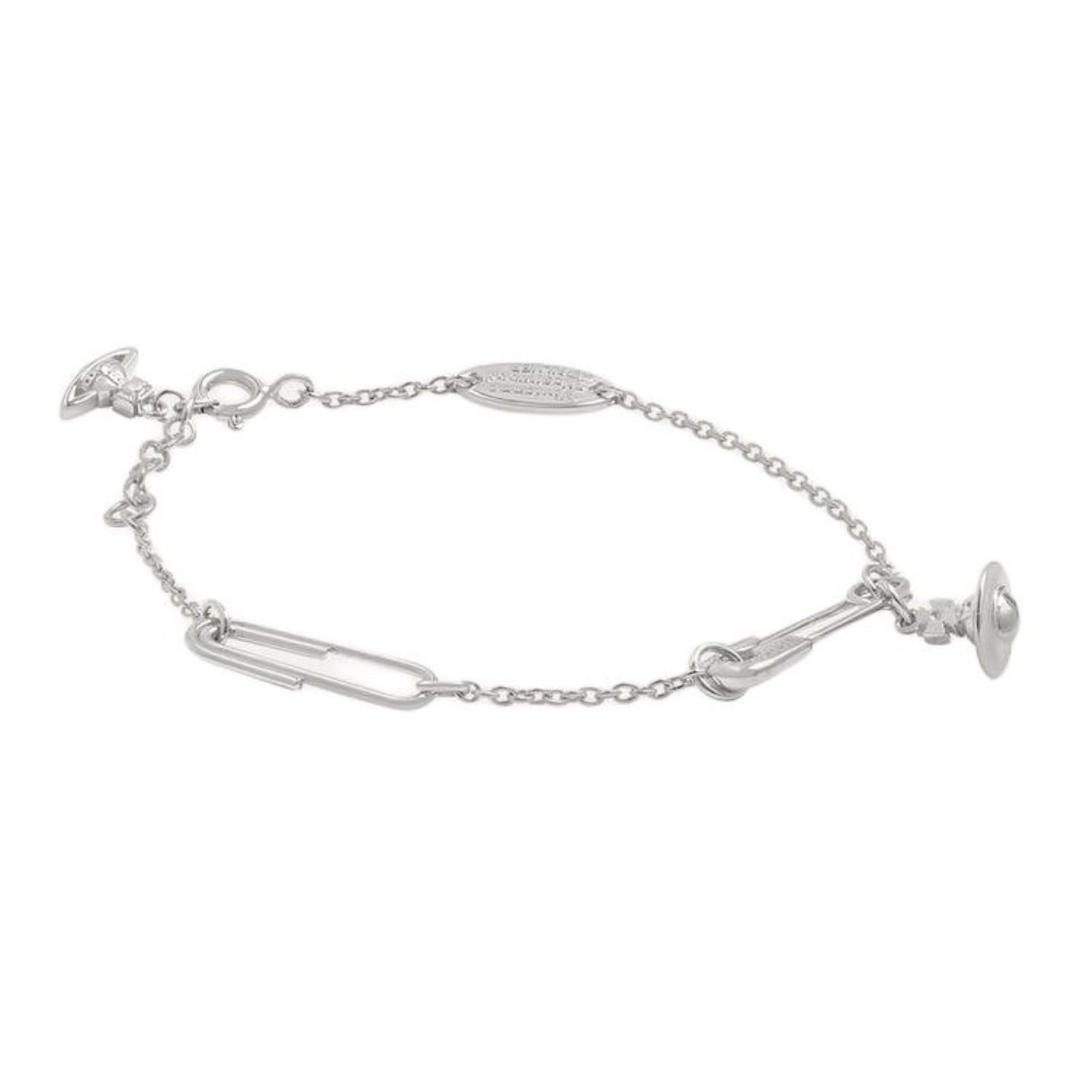 VIVIENNE WESTWOOD 西太后 別針 土星 手鏈 銀色