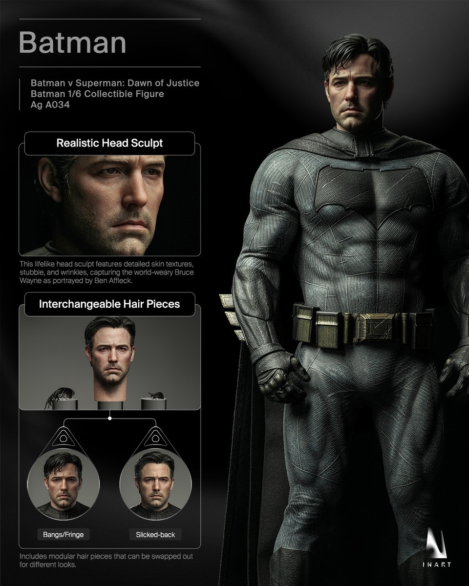 (預訂) Inart  A034  Batman BvS: Dawn of Justice 1/6 Collectible Figure