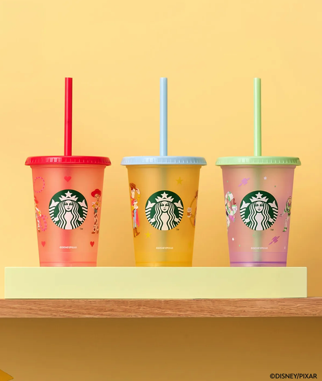 【限時開團接單🔥 4/14晚上12點準時收單！！】STARBUCKS 星巴克 X 玩具總動員 聯名 限量 吸管冷水杯(可重複使用） 三件組