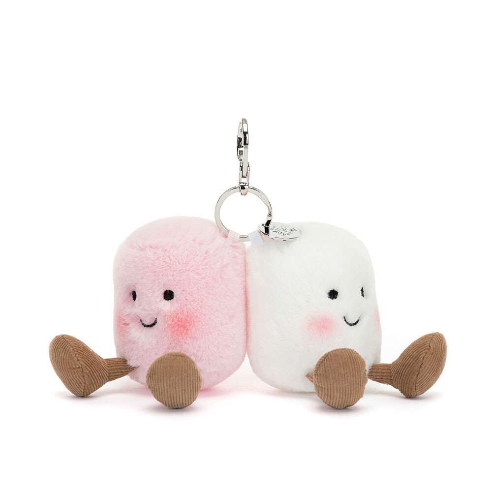 Jellycat Amuseables Pair Of Marshmallows 棉花糖 鑰匙圈吊飾