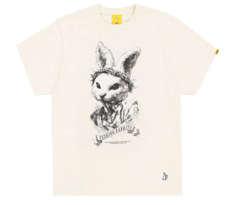 【#FR2】0411 發售 Fade Wash Rabbit Jesus T-shirt