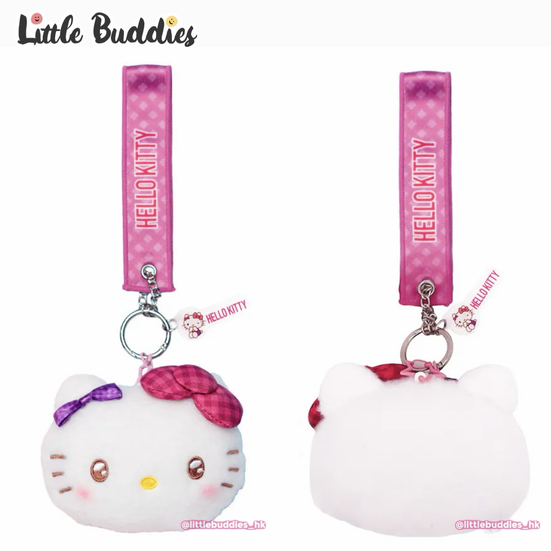 Sanrio 頭形拉鏈袋連名帶匙扣