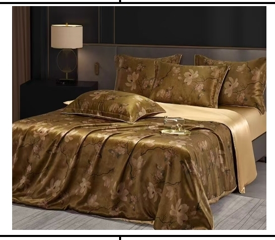 CF9519 「钱皇」100%桑蚕丝印花真丝套件