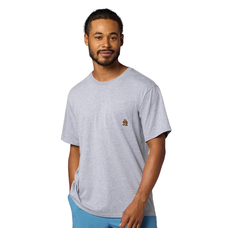 Marmot 男款 Marty Pocket 口袋短袖上衣 快乾LOGO T M16939 -0007 Grey Heather [HappyOutdoor]