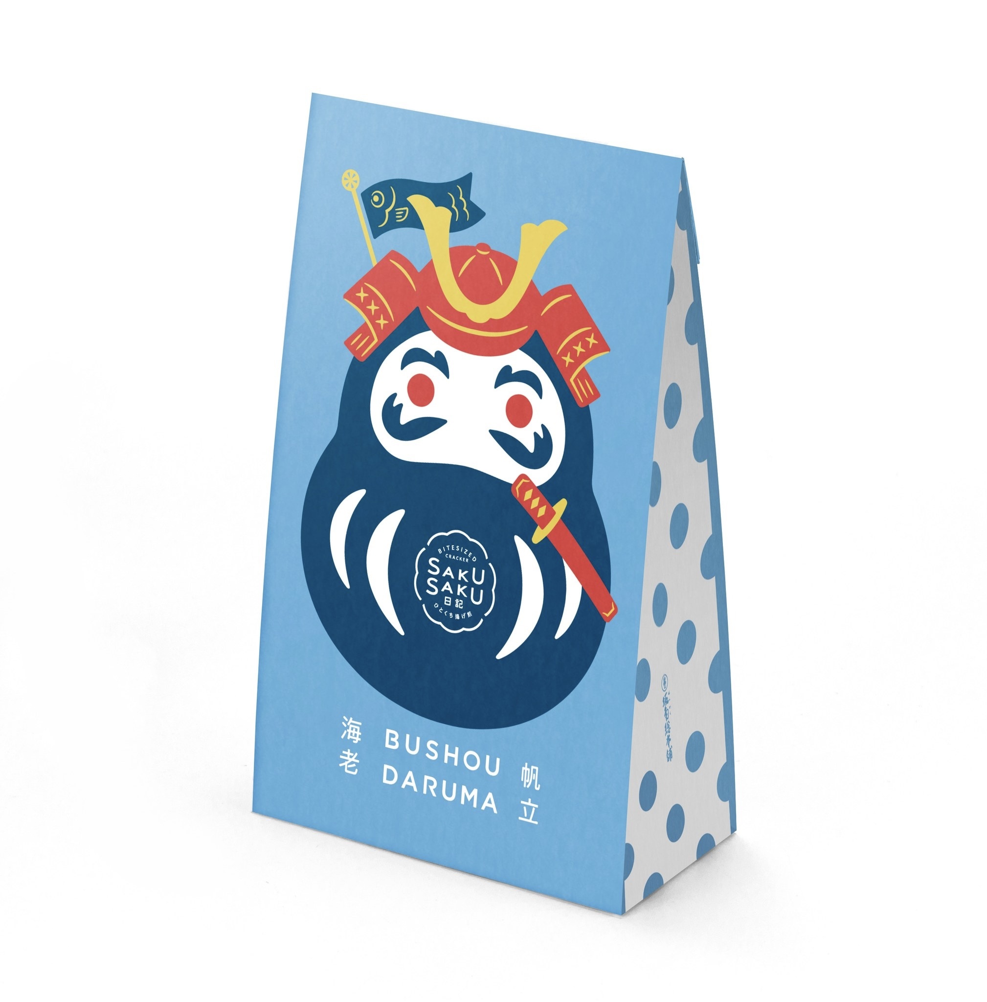 【數量限定】JP 坂角總本舖 x 武將達摩 帆立貝及鮮蝦餅 8袋入 6162 TK260411