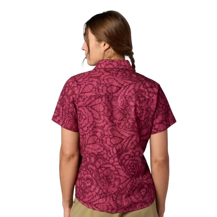 Marmot 女款 AREX 防曬快乾透氣短袖襯衫 M16935-42522 Dried Rose Twirl [HappyOutdoor]