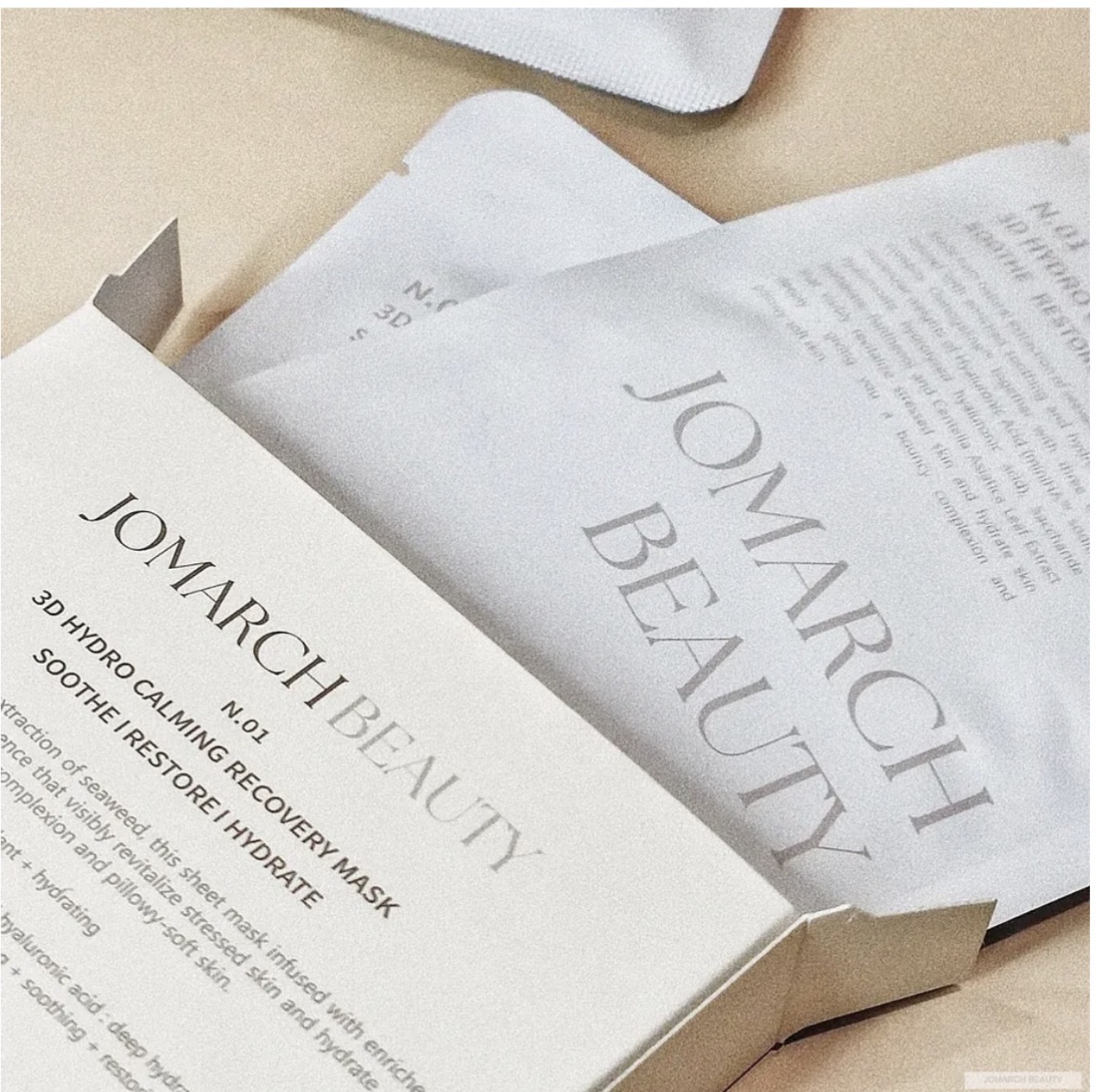 JOMARCH BEAUTY 3D強效舒緩海藻精萃面膜(一盒5片)