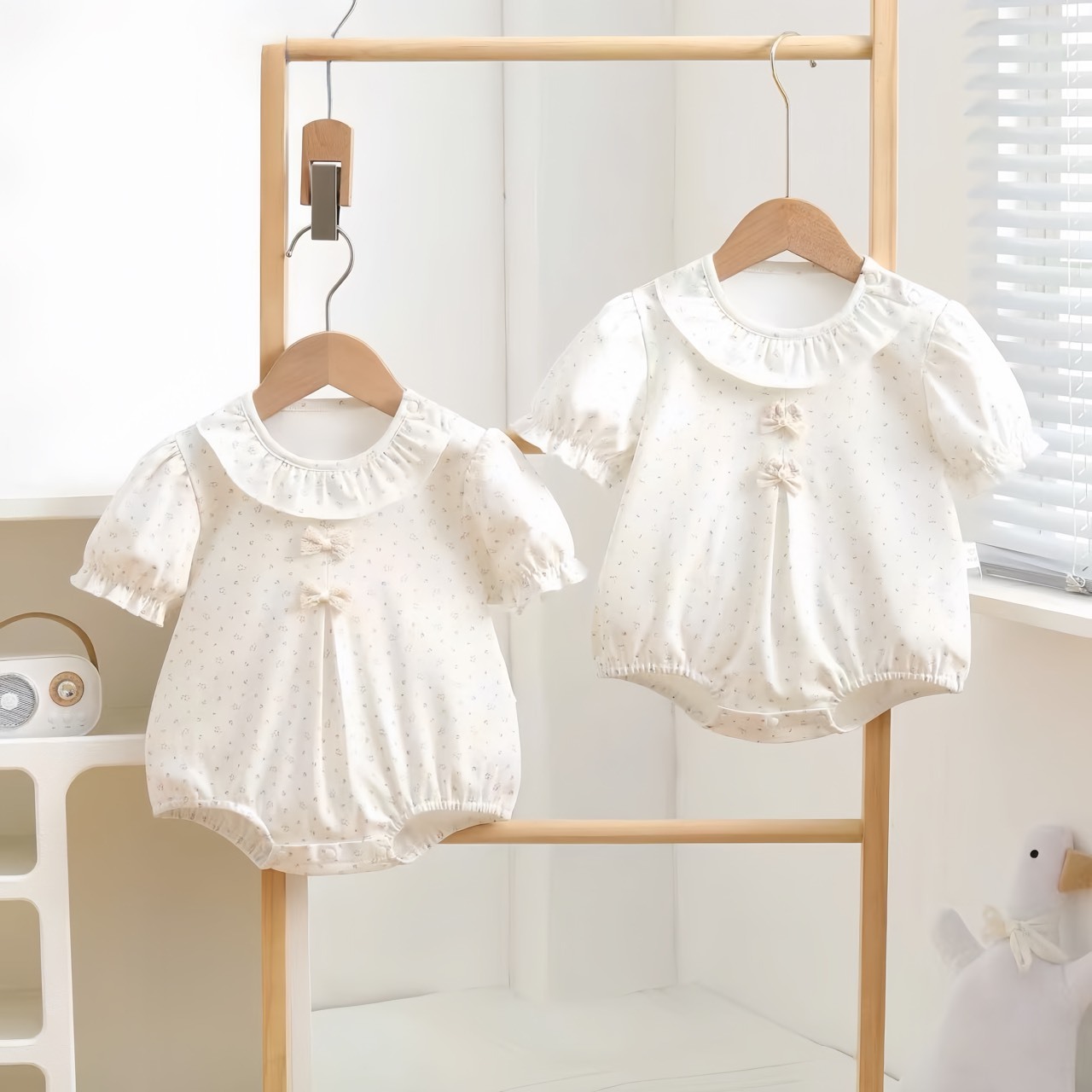 甜美小碎花包屁衣