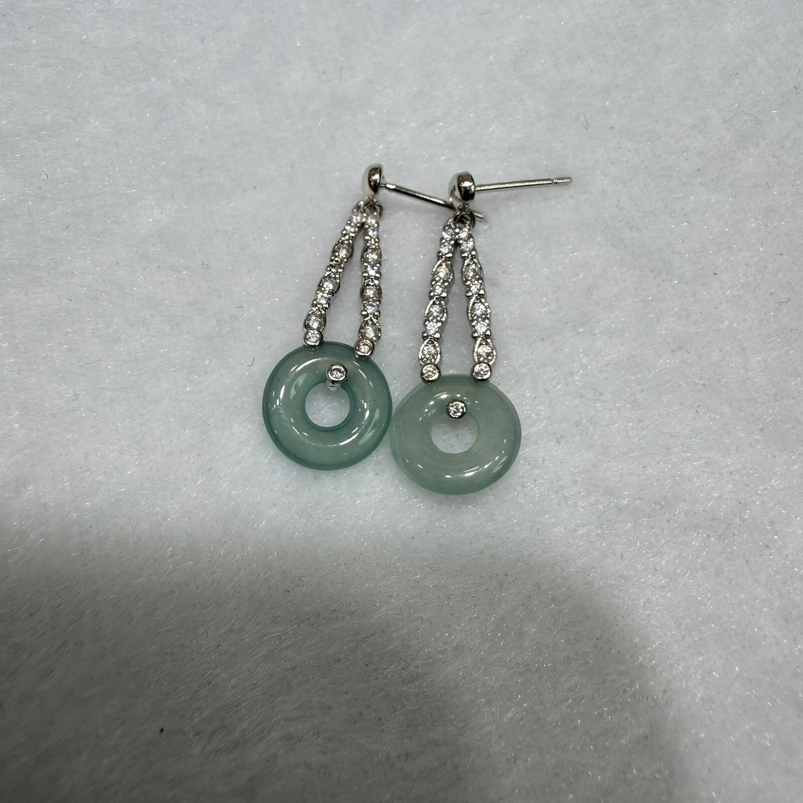 HKAG0411-002 合金平安扣耳環 yy0410 (A2)