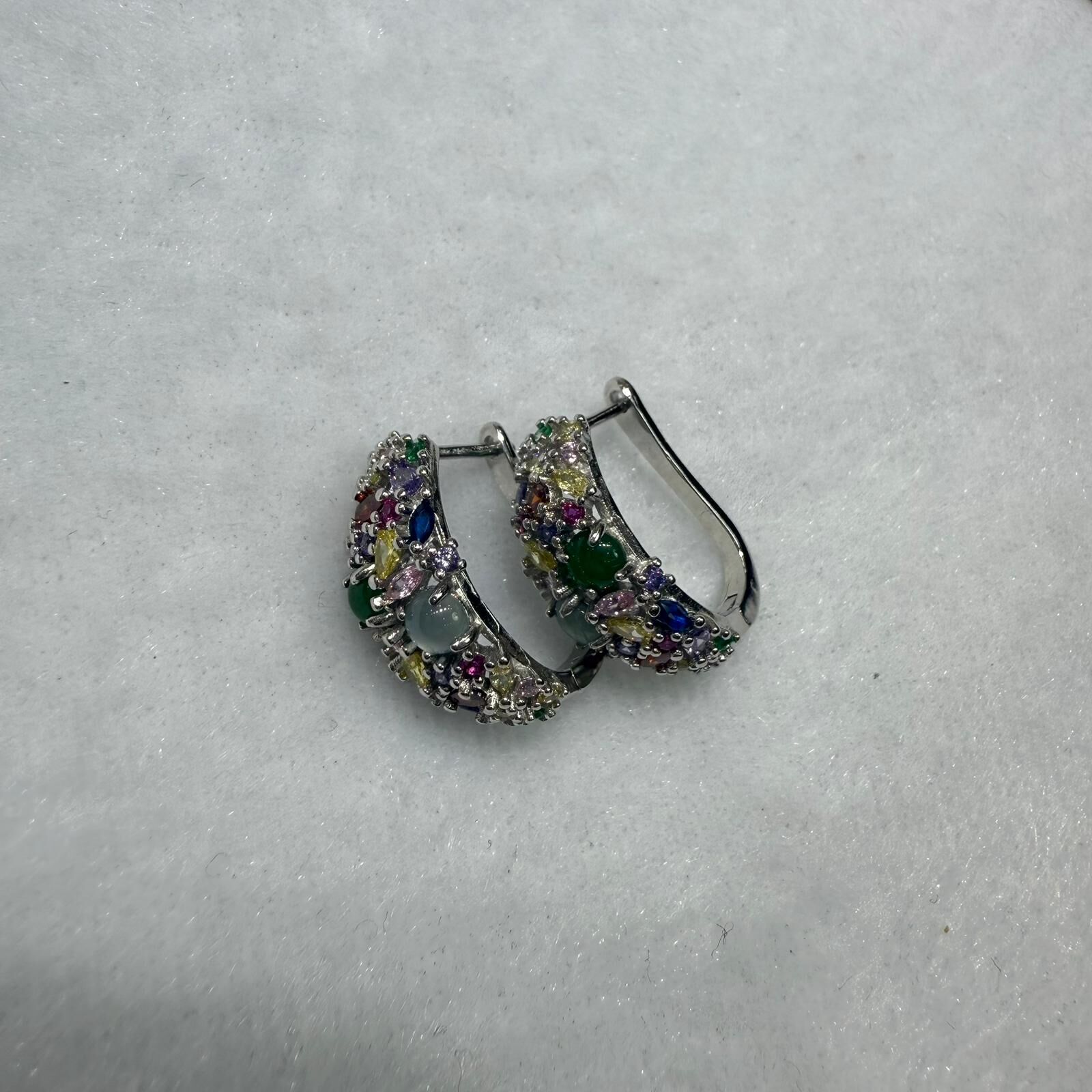 HKAG0411-006 設計款翡翠耳環 yy0600 (A6)