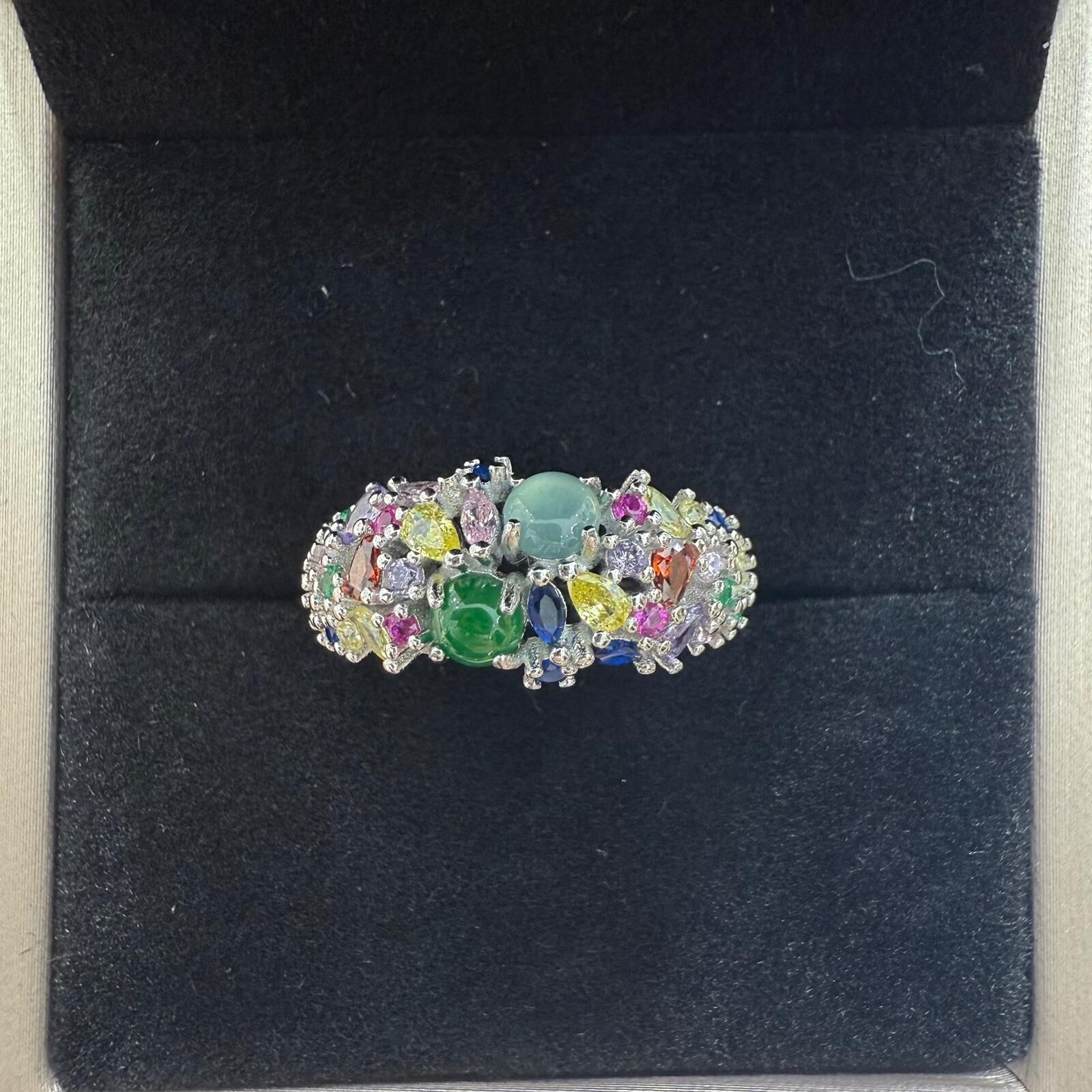 HKAG0411-007 設計款翡翠戒指 yy0601 (A7)