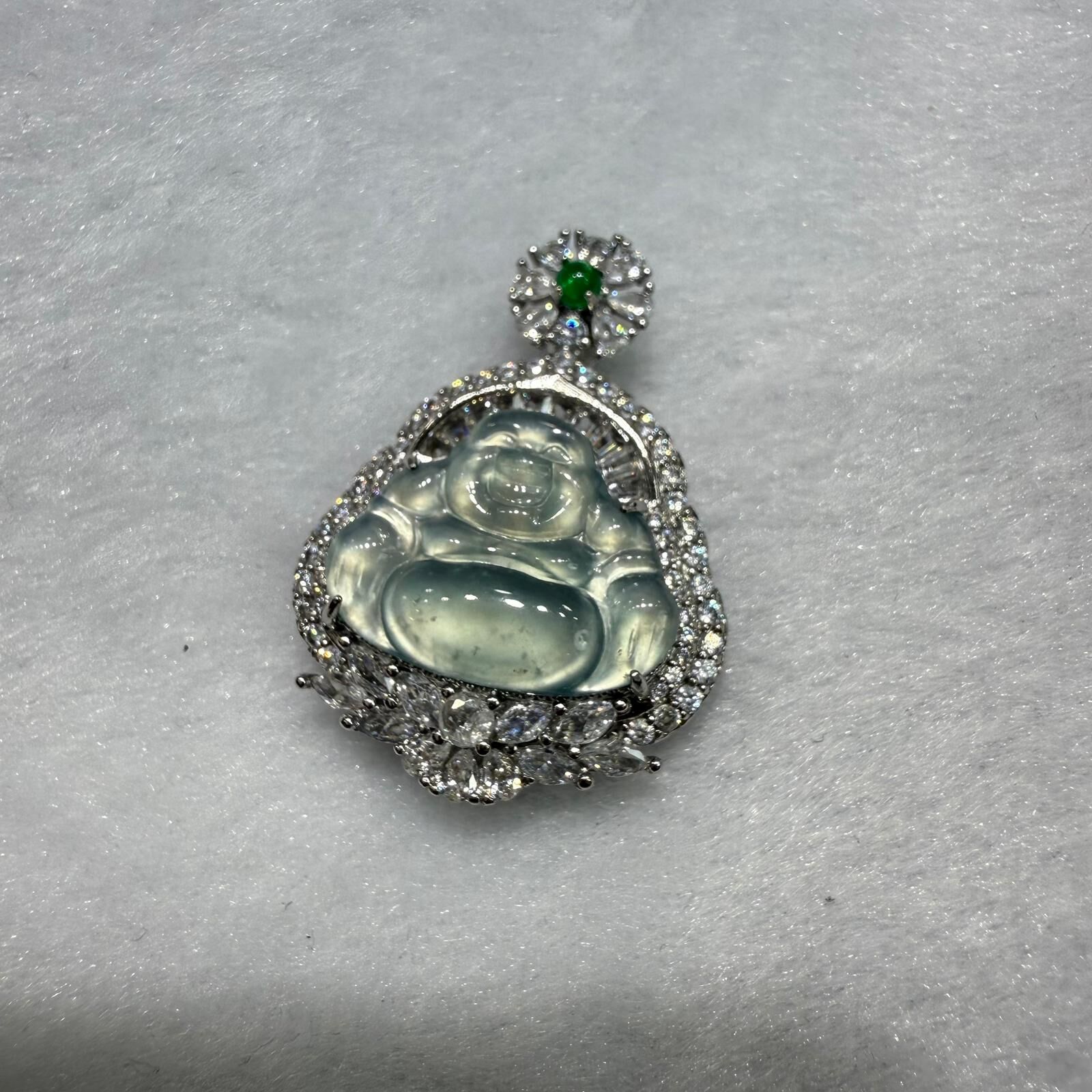 HKAG0411-018 藍水佛公吊墜 yy0104 (A18)