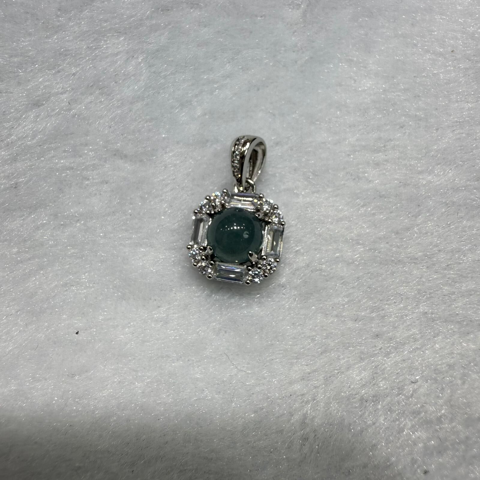 HKAG0411-019 藍水蛋面吊墜 yy0106 (A19)