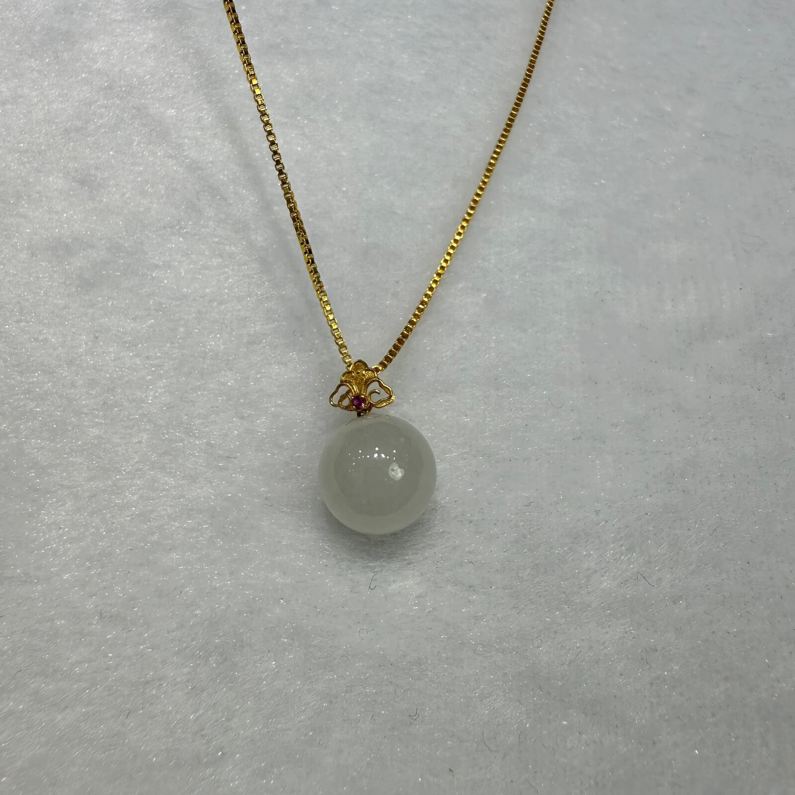 HKAG0411-023 18K珠子吊墜 yy0497 (A23)