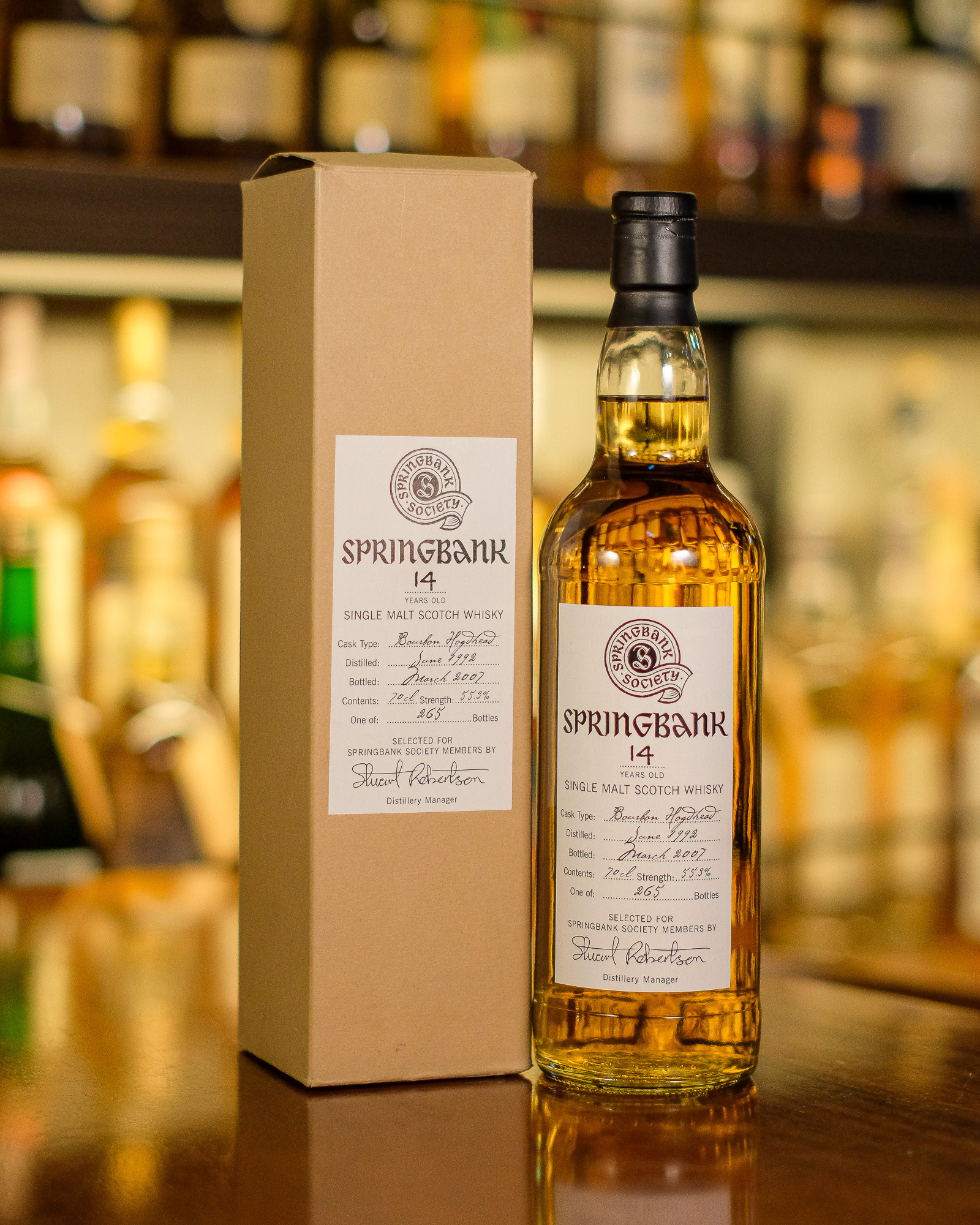 Springbank 1992/2007 14 Year Old 55.3% Bourbon Hogshead Society Bottling
