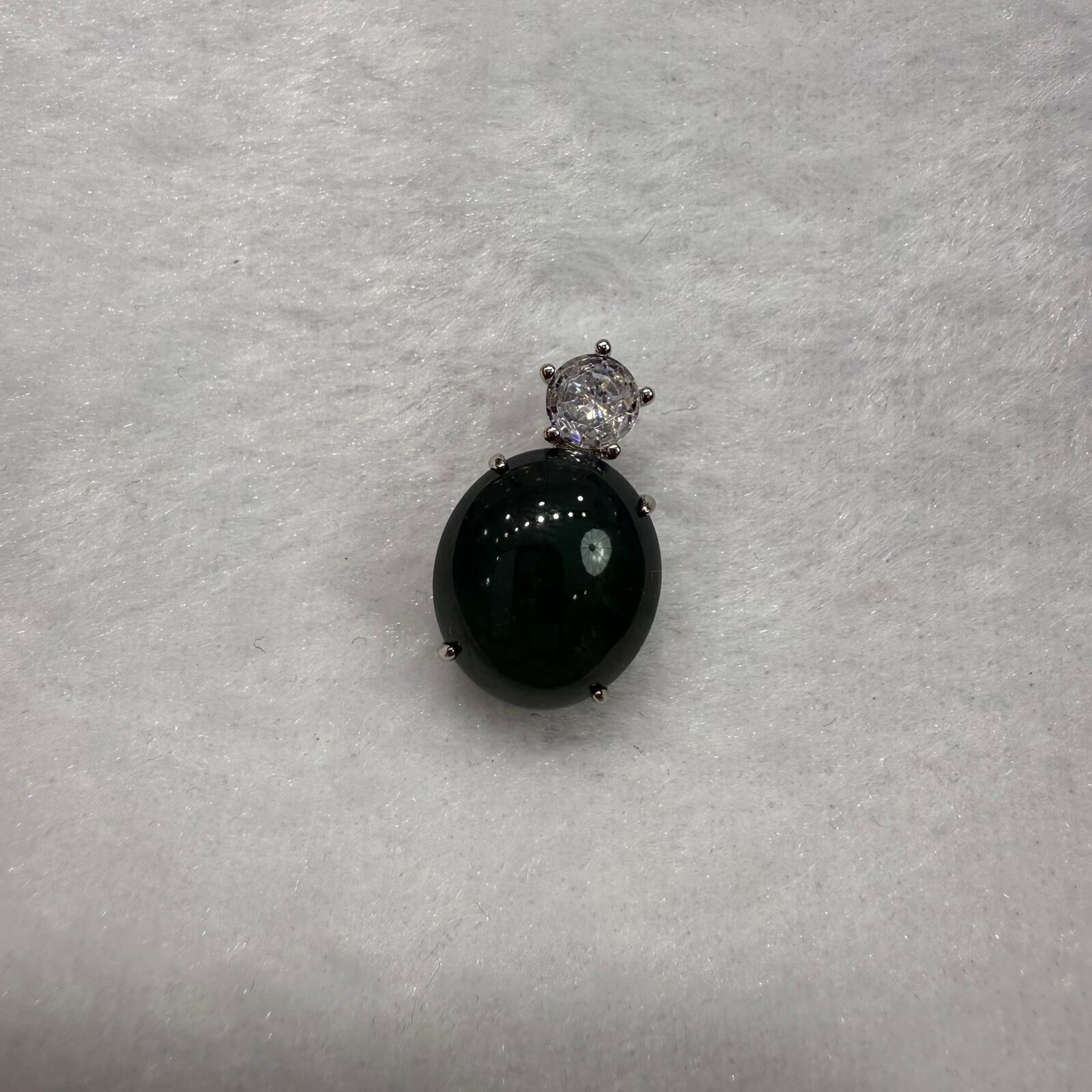 HKAG0411-029 藍水蛋面吊墜 yy0596 (A29)