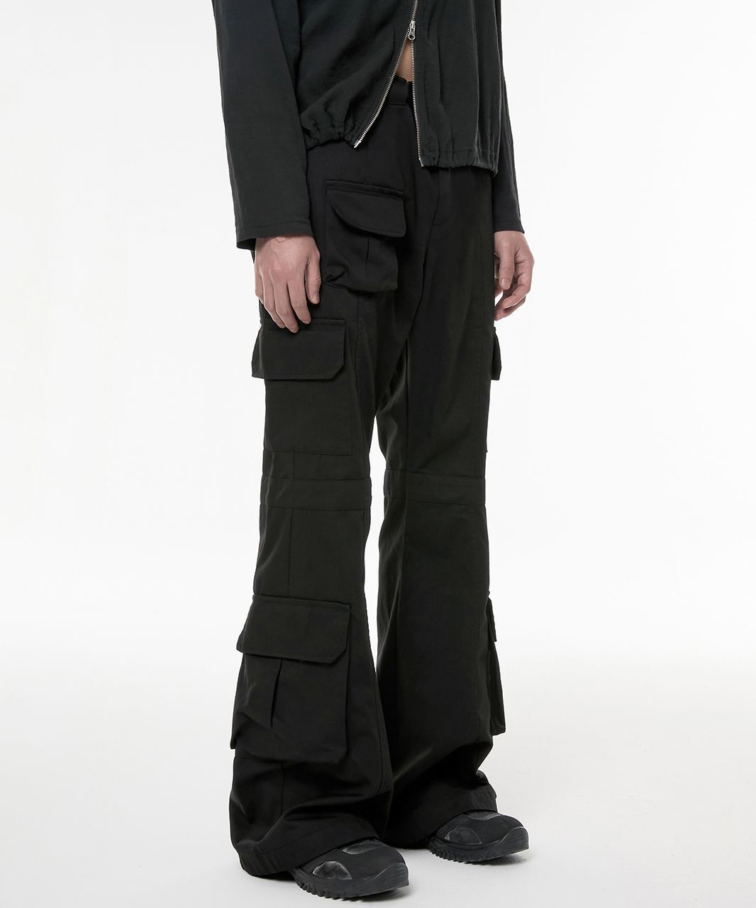 FLAREUP 五口袋工裝喇叭褲 FL-234_Black