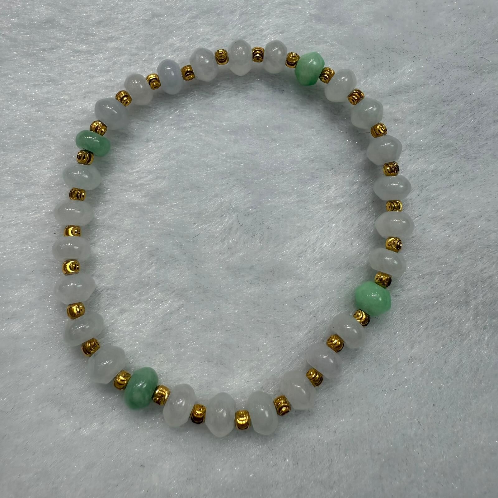 HKAG0411-031 S925銀翡翠多寶手串 JH0571 (A31)