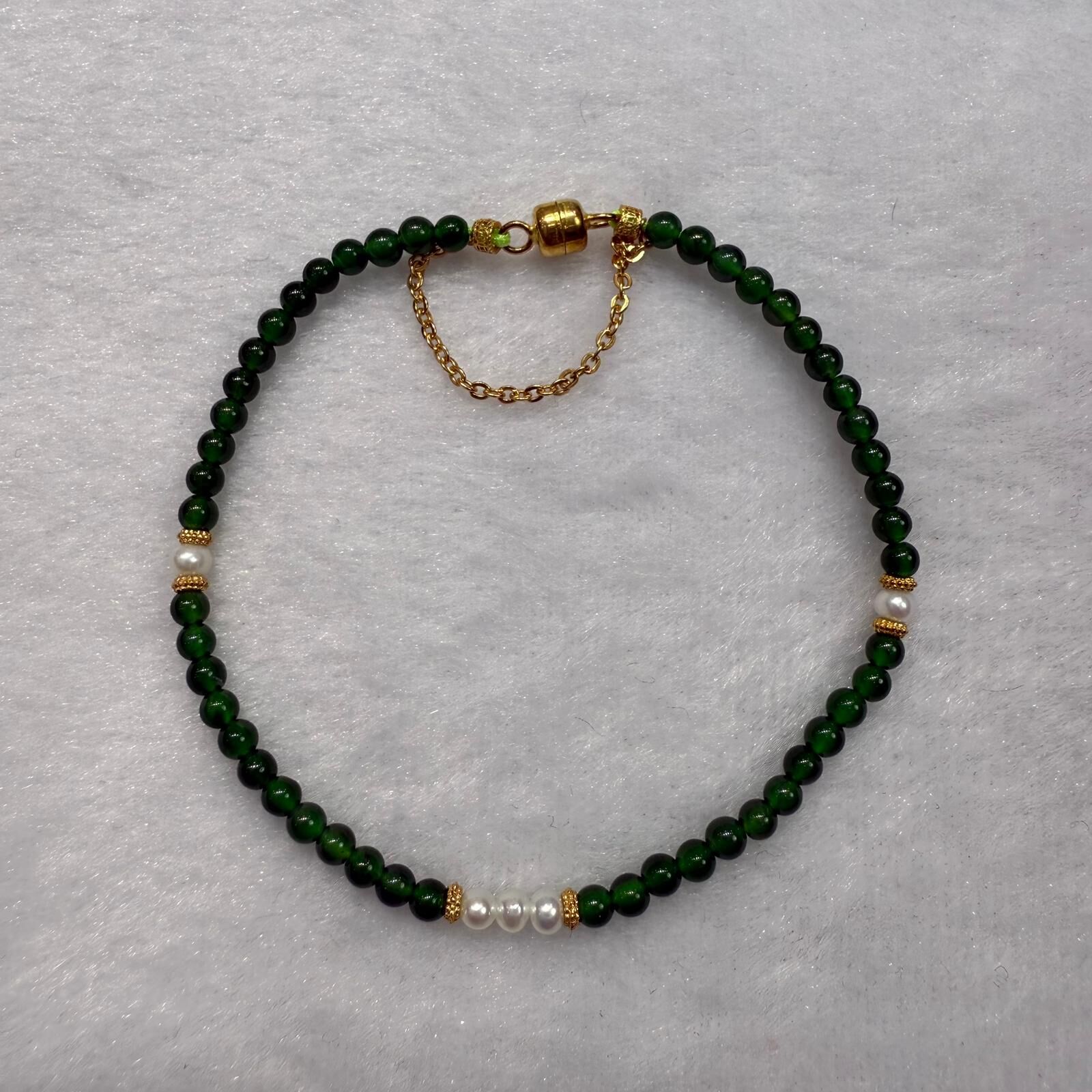 HKAG0411-035 S925銀珍珠小米珠手串 yy0452 (A35)