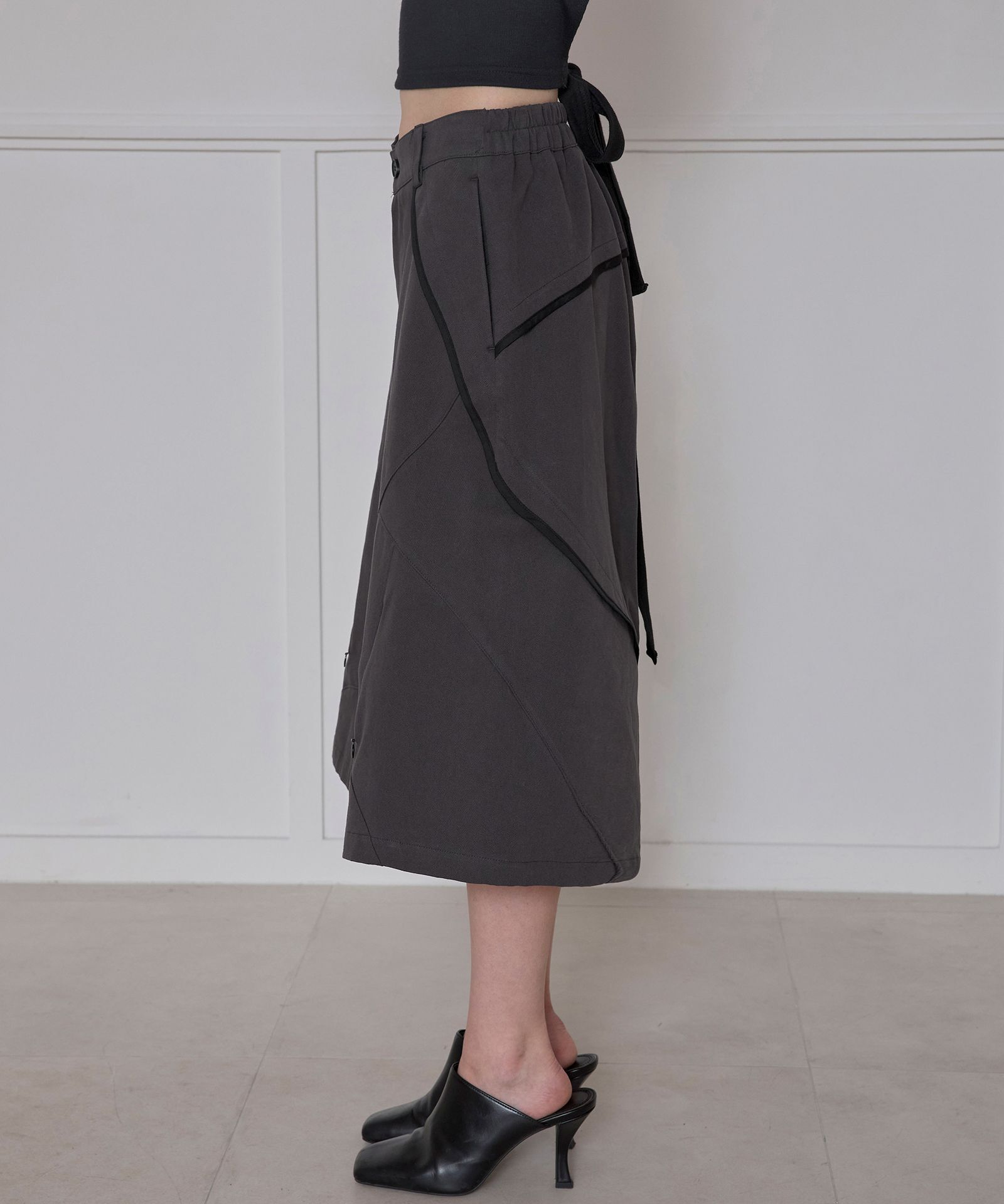 FLAREUP 不對稱百慕達短褲 FL-254_Charcoal