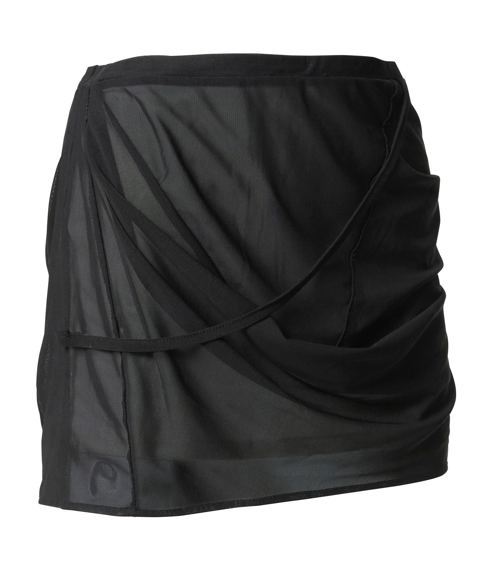 FLAREUP 網紗垂墜層次迷你裙 FL-265_Black