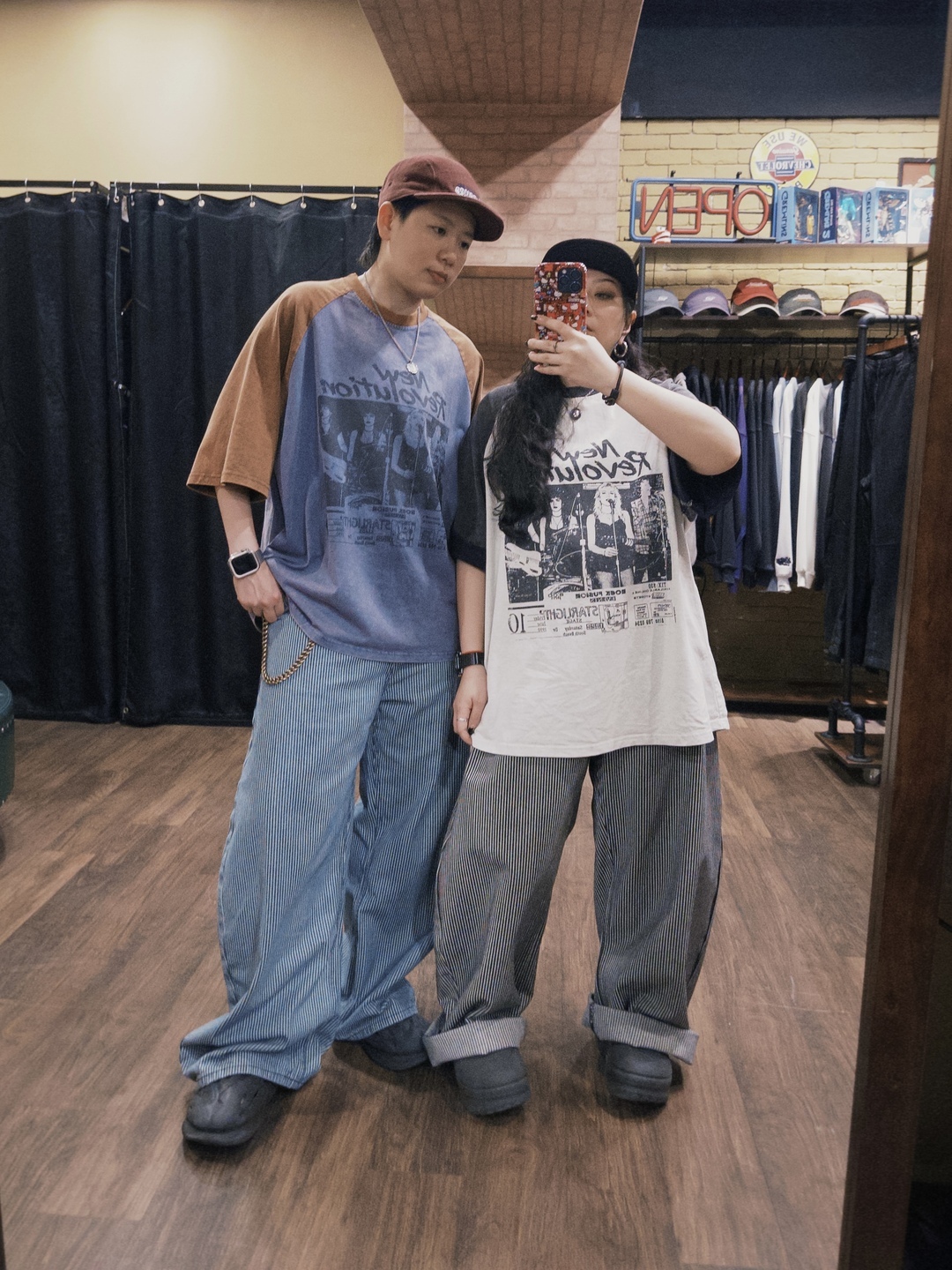 Rock搖滾革命插肩袖短TEE