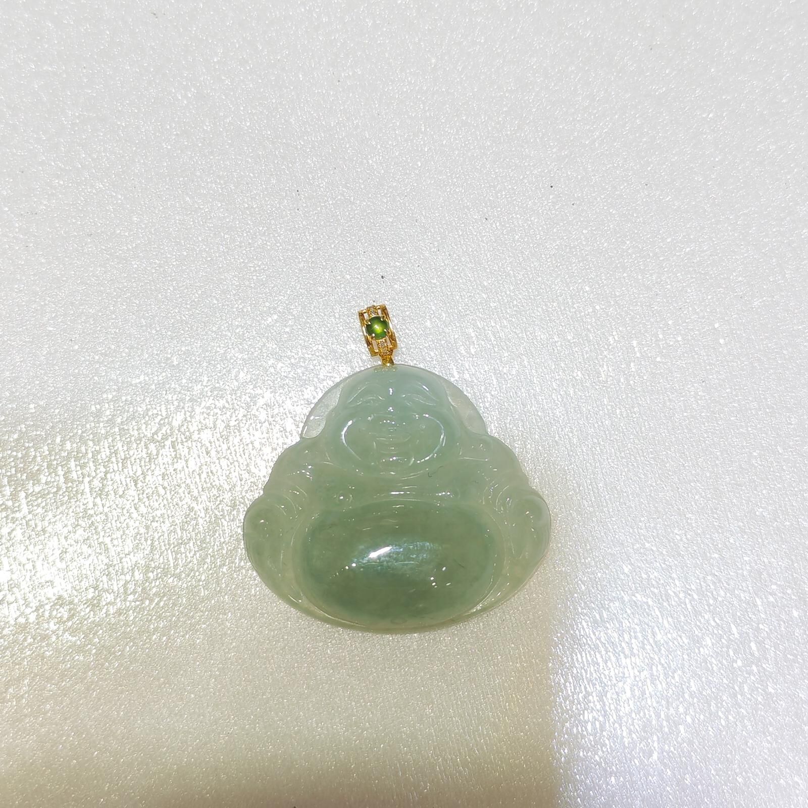 HKAG0411-314 18K緬料佛公吊墜 yy0503 (C14)【連證連盒】